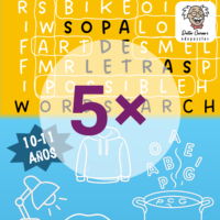 5x Sopa de Letras | Word Search | 10-11